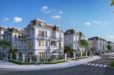 Mẫu thiết kế nhà biệt thự đơn lập Vinhomes tân cổ điển